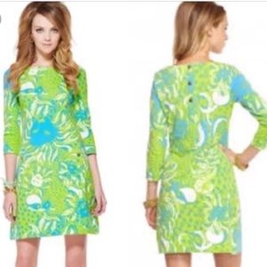 Lilly Pulitzer Charlene Lion Print Shift Dress Sm
